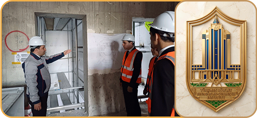 Inžener-mehanika fakultetiniň mugallymlary we talyplary göçme okuw sapagynda