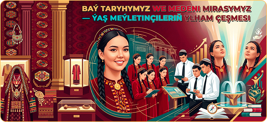 Baý taryhymyz we medeni mirasymyz — ýaş meýletinçileriň ylham çeşmesi