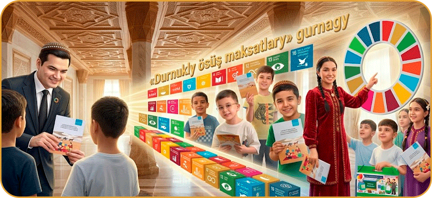 GELJEGE NURLY ÝOL: TDBGI-de «Durnukly ösüş maksatlary» gurnagynyň dabaraly açylyşy we Çagalary goramagyň halkara gününe bagyşlanan çäre geçirildi