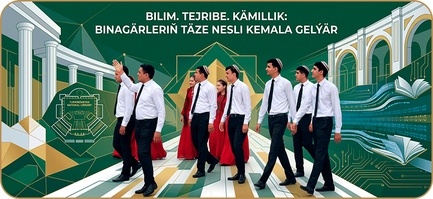 Türkmenistanyň Döwlet Medeniýet merkeziniň Döwlet kitaphanasyna okuw-tejribeligi guraldy